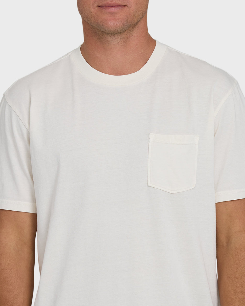 Billabong Essential Wave Washed Premium Short Sleeve Pocket Tee - Off White