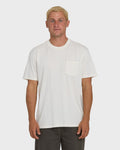 Billabong Essential Wave Washed Premium Short Sleeve Pocket Tee - Off White