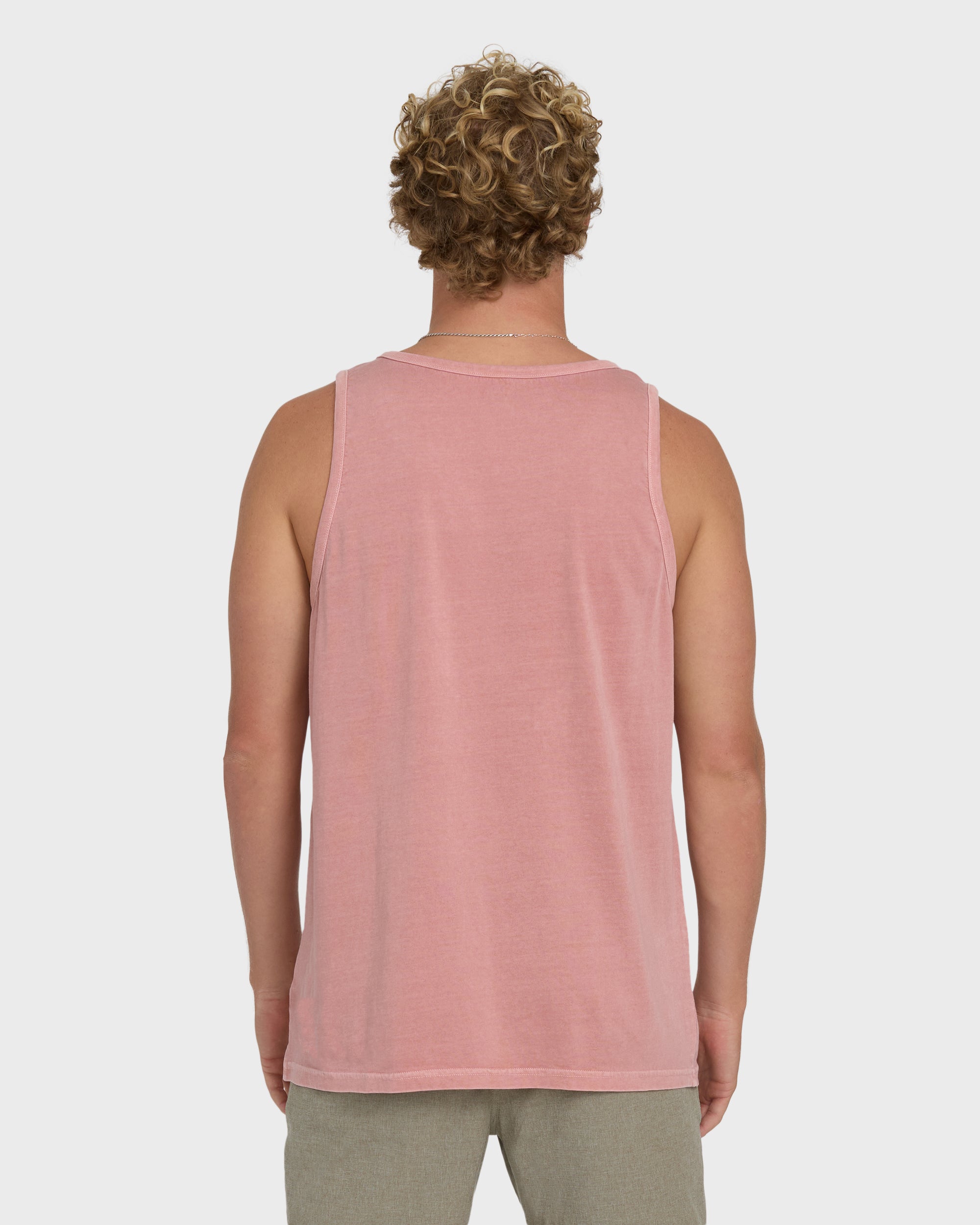 Billabong Essential Pocket Wave Washed Premium Tank Top - Ash Rose