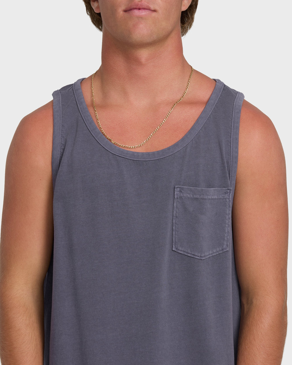 Billabong Essential Pocket Wave Washed Premium Tank Top - Graystone