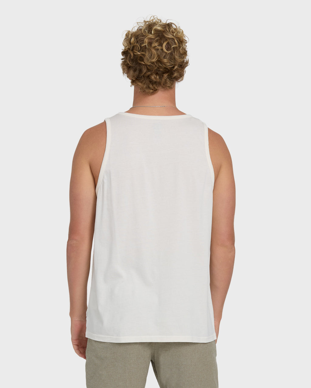 Billabong Essential Pocket Wave Washed Premium Tank Top - Off White