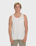 Billabong Essential Pocket Wave Washed Premium Tank Top - Off White