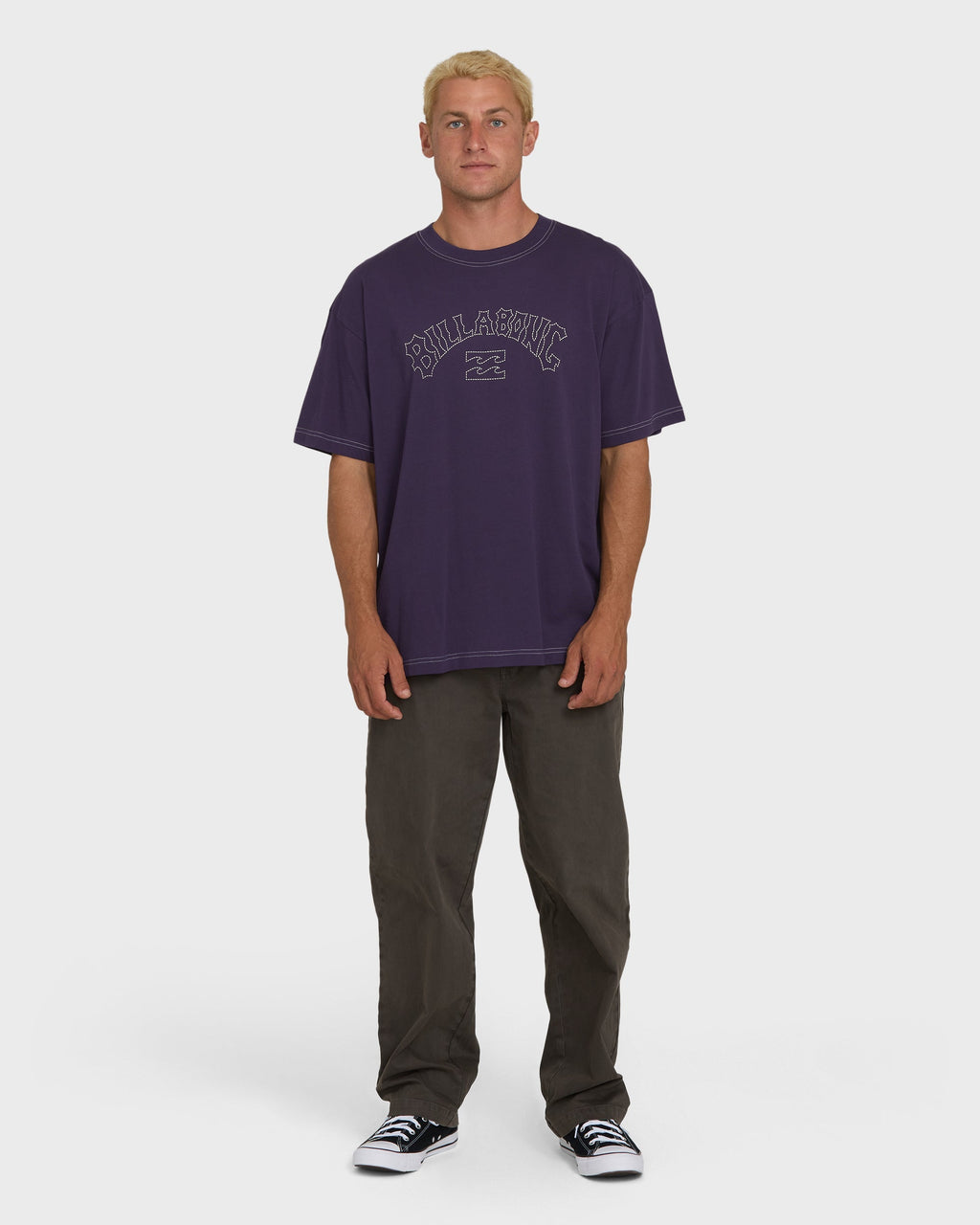 Billabong Dash OG Short Sleeve Knit T-Shirt - Purple Velvet