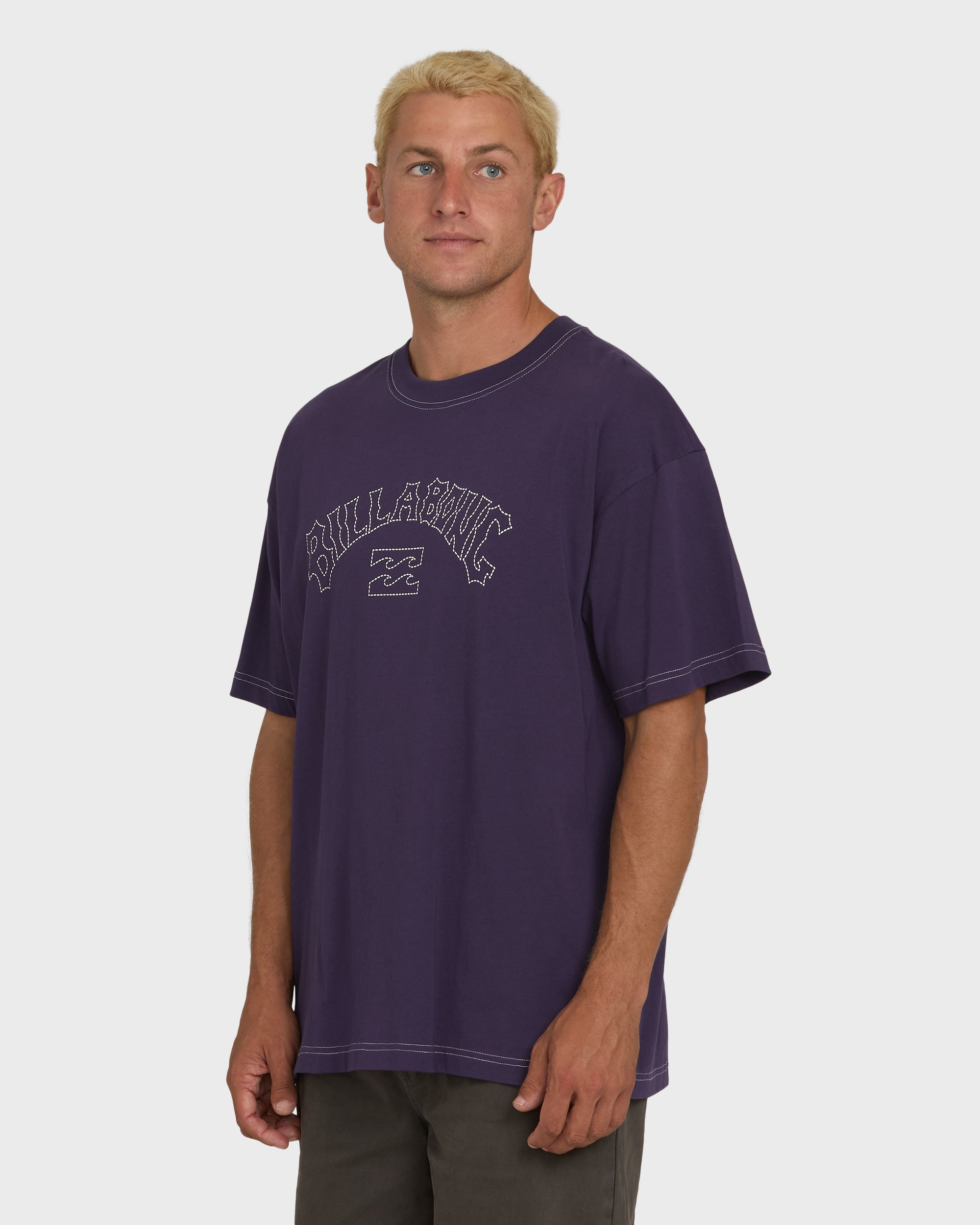 Billabong Dash OG Short Sleeve Knit T-Shirt - Purple Velvet