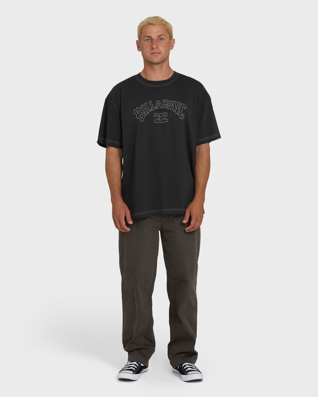 Billabong Dash OG Short Sleeve Knit T-Shirt - Washed Black
