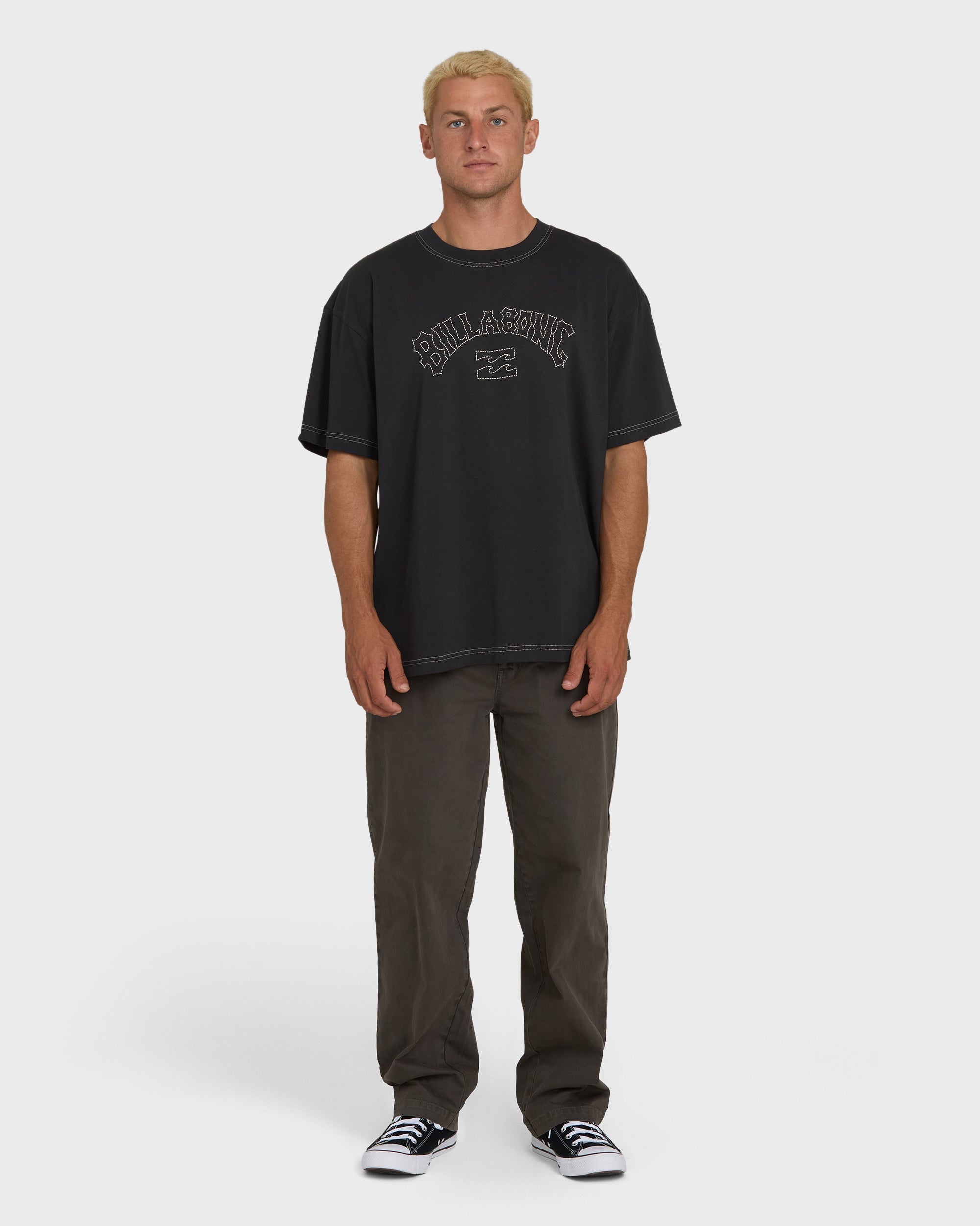 Billabong Dash OG Short Sleeve Knit T-Shirt - Washed Black