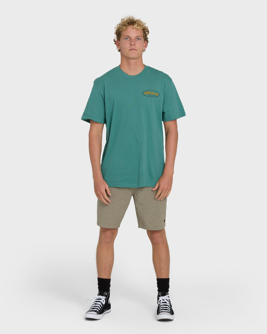 Billabong At Last Premium Short Sleeve Knit T-Shirt - Deep Sea