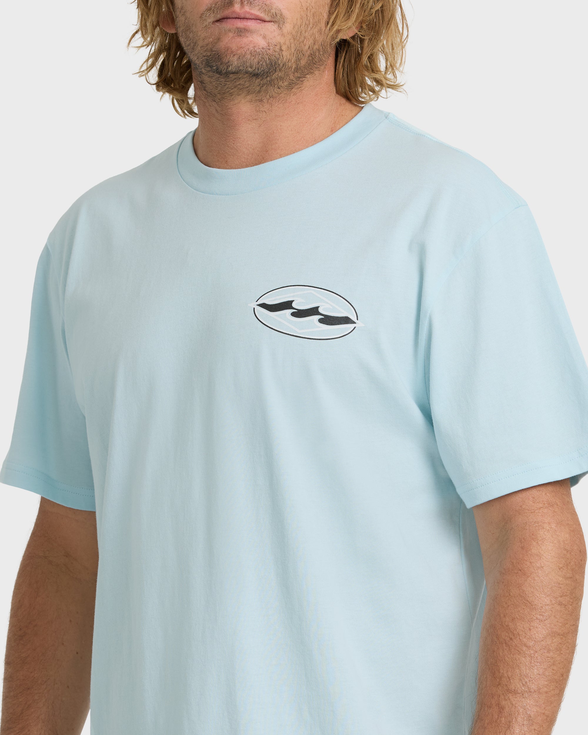 Billabong Rotor Diamond Premium Short Sleeve Graphic T-Shirt - Coastal Blue