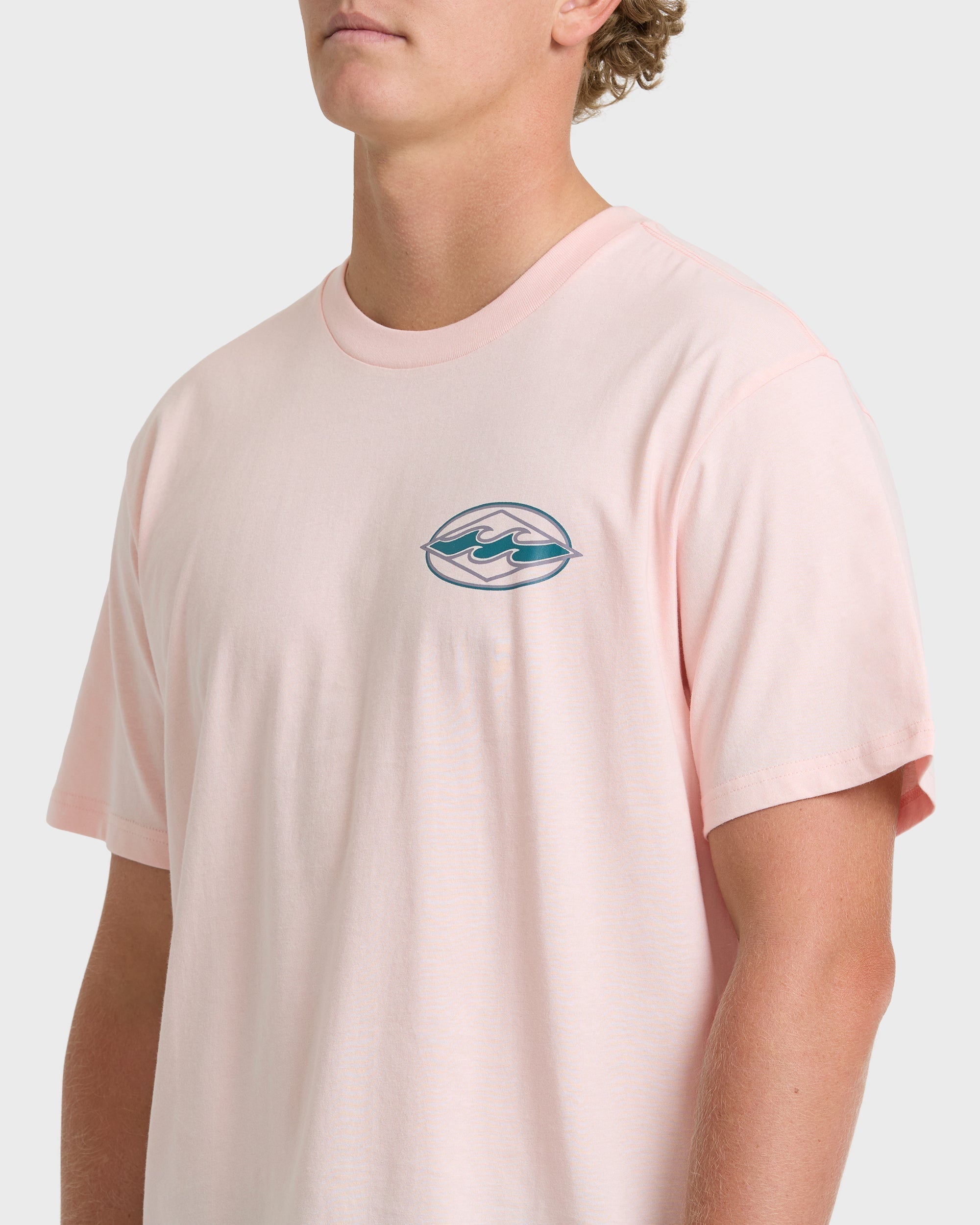 Billabong Rotor Diamond Premium Short Sleeve Graphic T-Shirt - Light Pink