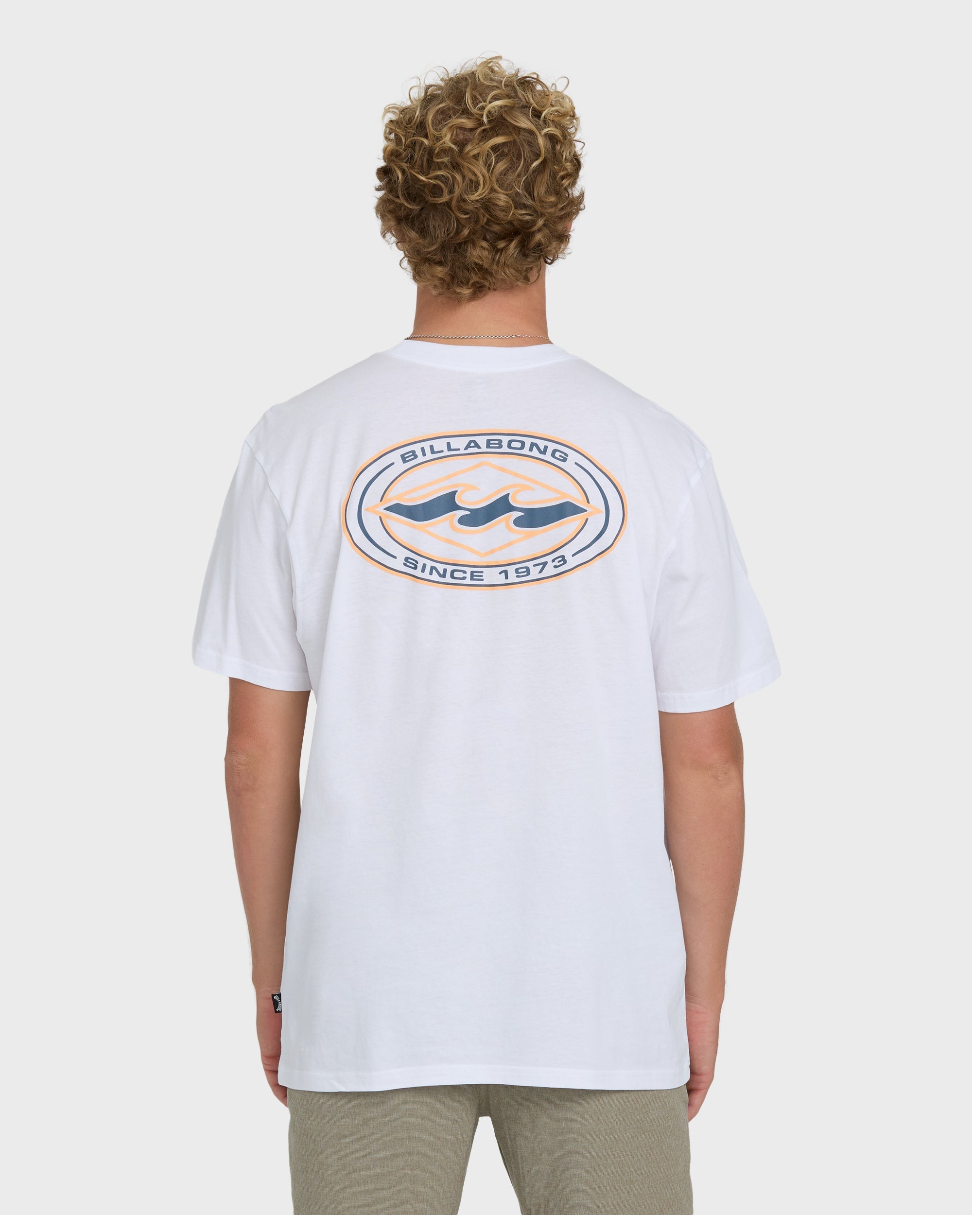 Billabong Rotor Diamond Premium Short Sleeve Graphic T-Shirt - White
