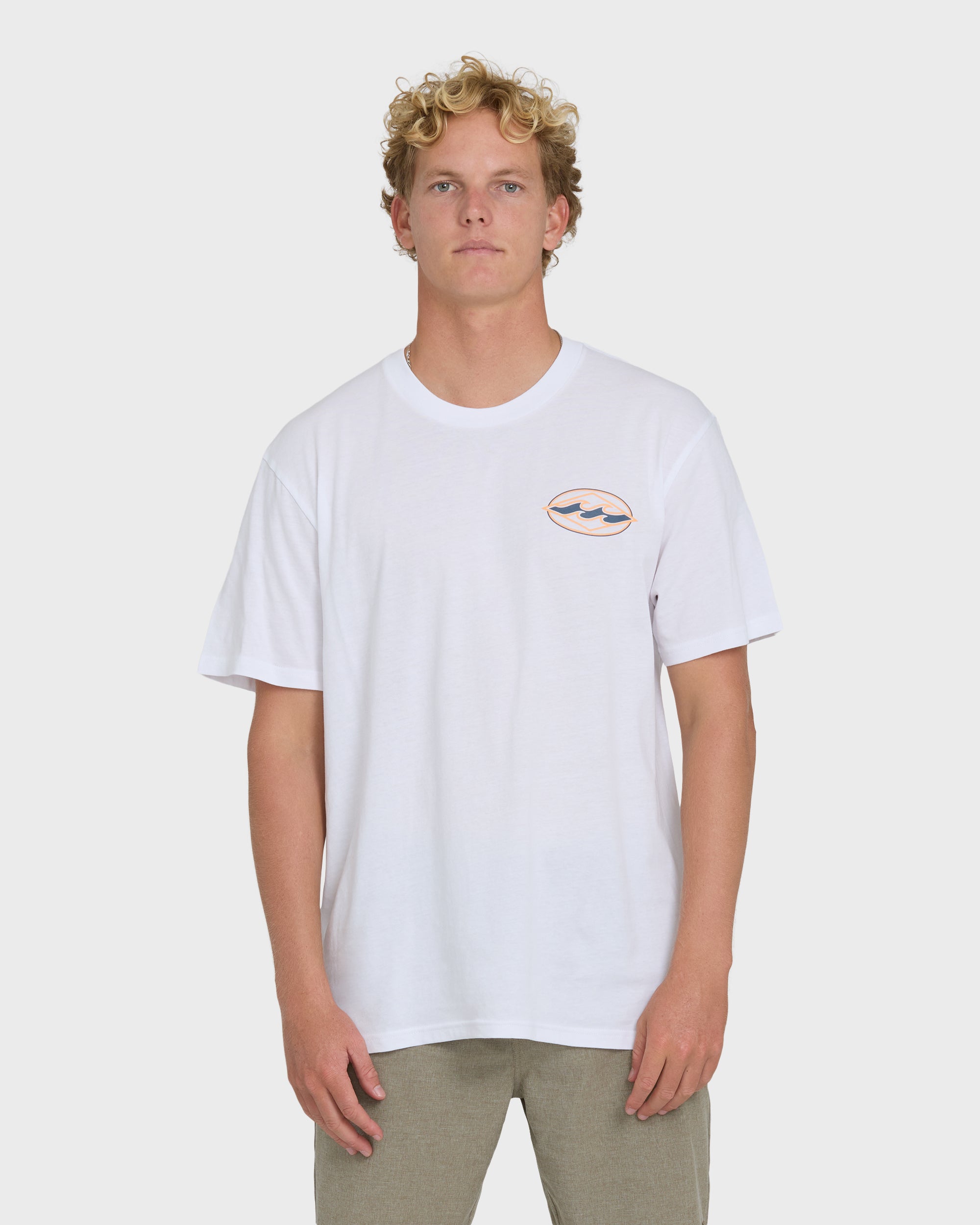 Billabong Rotor Diamond Premium Short Sleeve Graphic T-Shirt - White