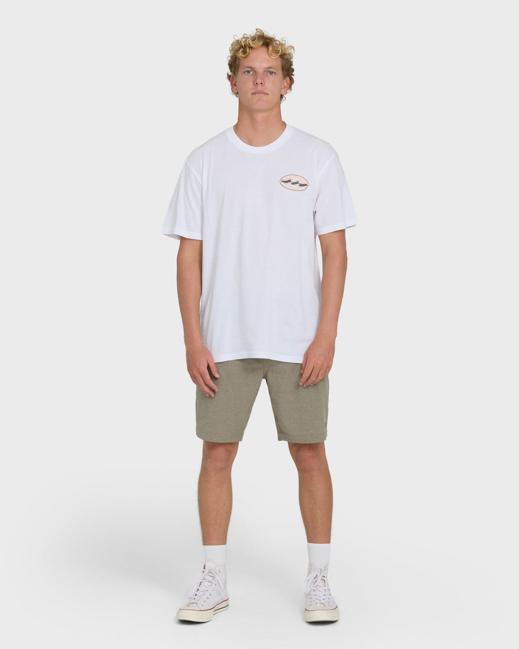 Billabong Rotor Diamond Premium Short Sleeve Graphic T-Shirt - White