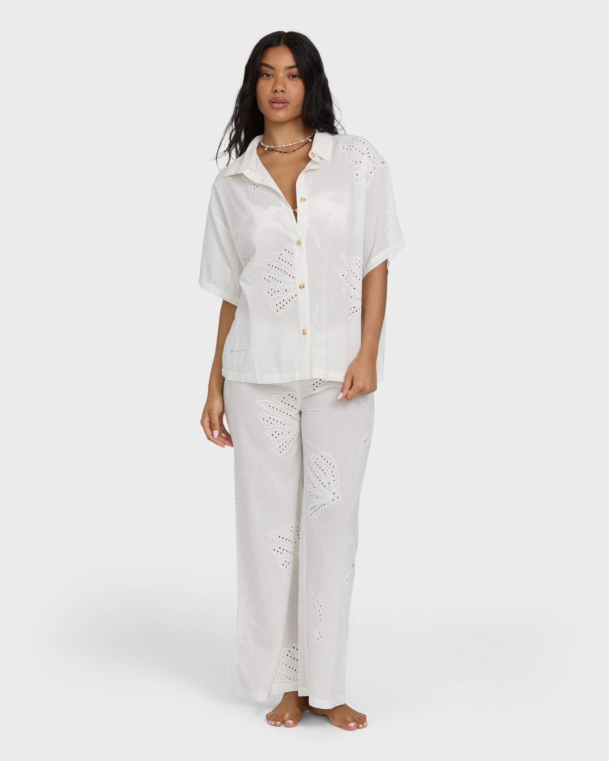 Billabong Beach Livin Woven Shirt - Salt Crystal