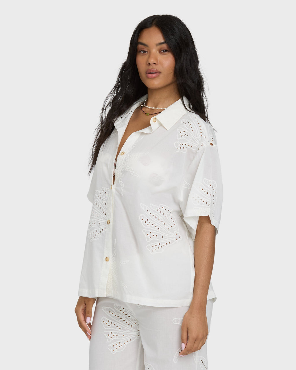 Billabong Beach Livin Woven Shirt - Salt Crystal