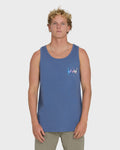 Billabong Crayon Wave Premium Tank Top - Blue Horizon