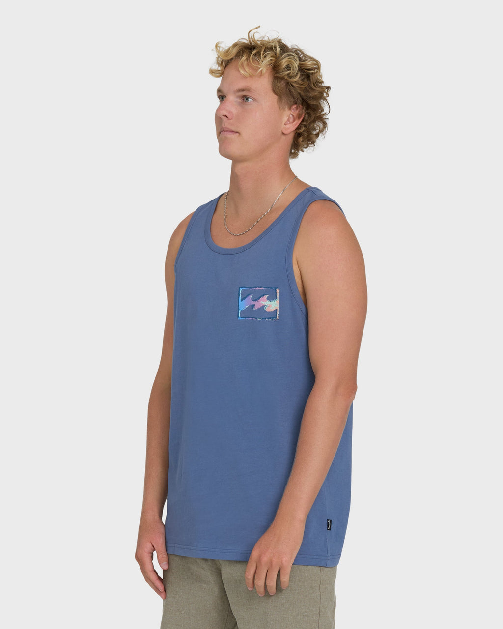 Billabong Crayon Wave Premium Tank Top - Blue Horizon