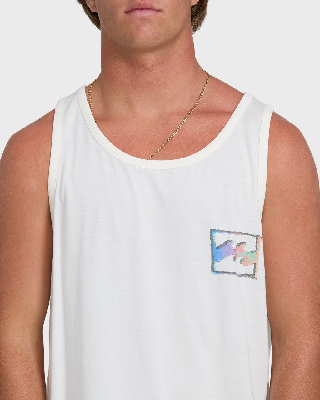 Billabong Crayon Wave Premium Tank Top - Off White