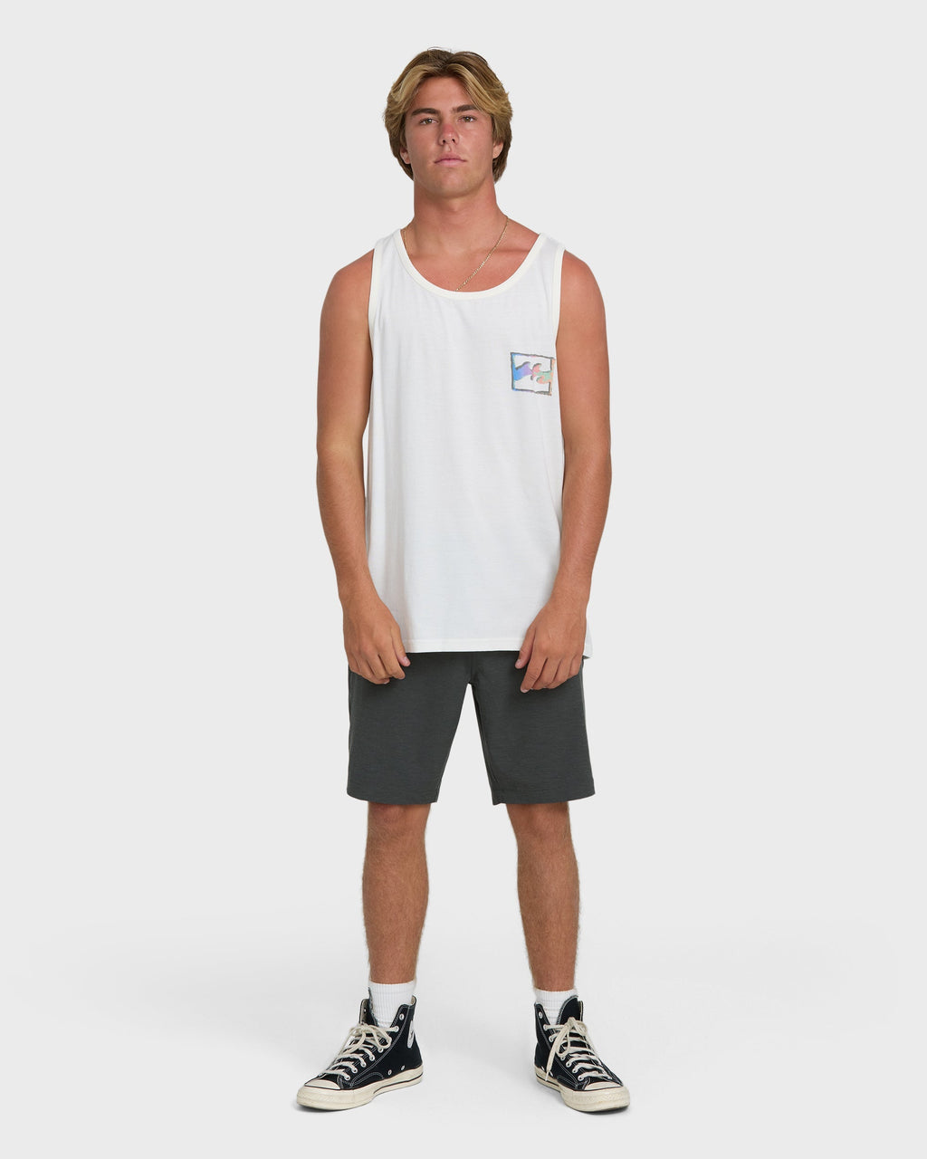 Billabong Crayon Wave Premium Tank Top - Off White