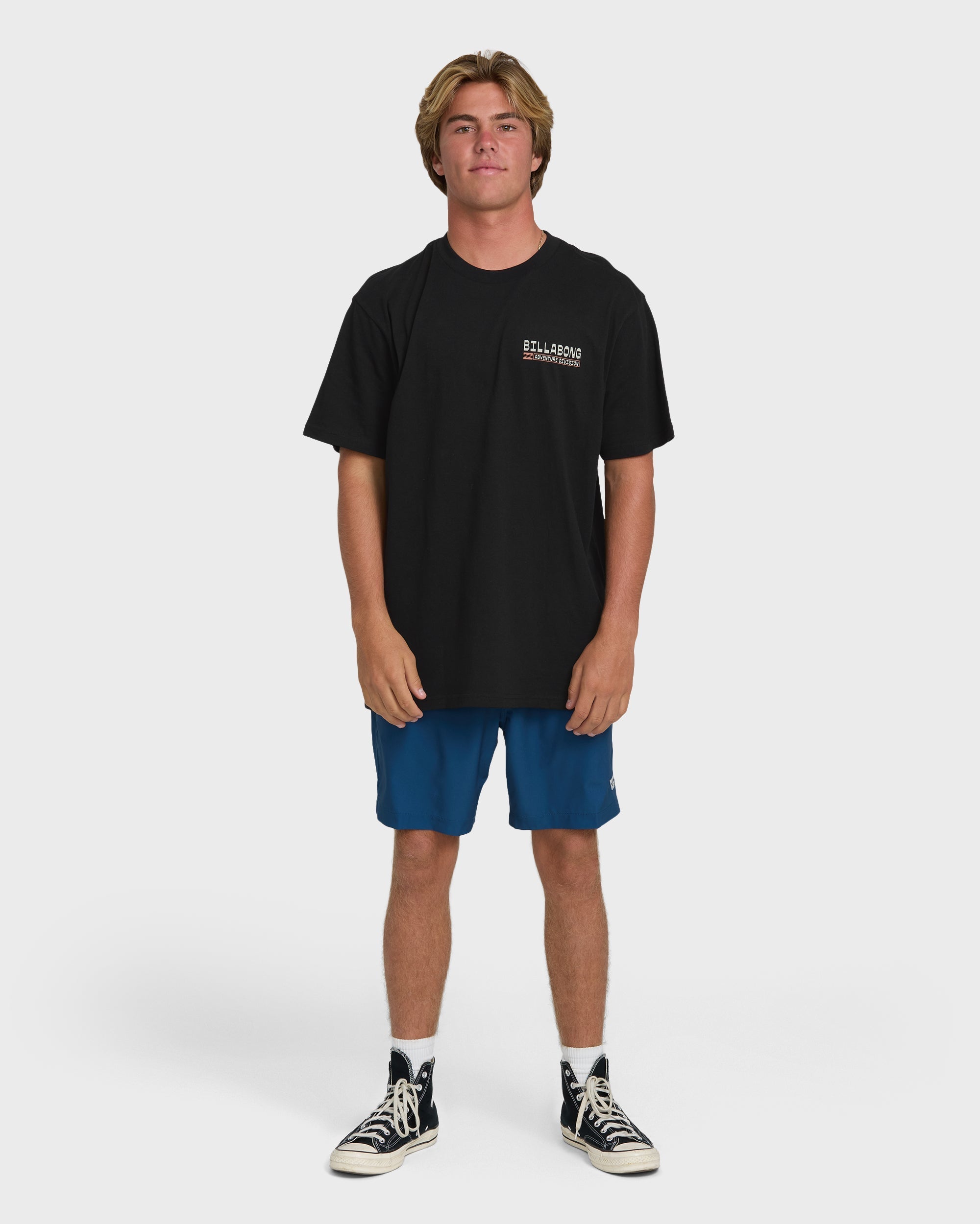 Billabong A/Div Agave Premium Short Sleeve Cotton T-Shirt - Black