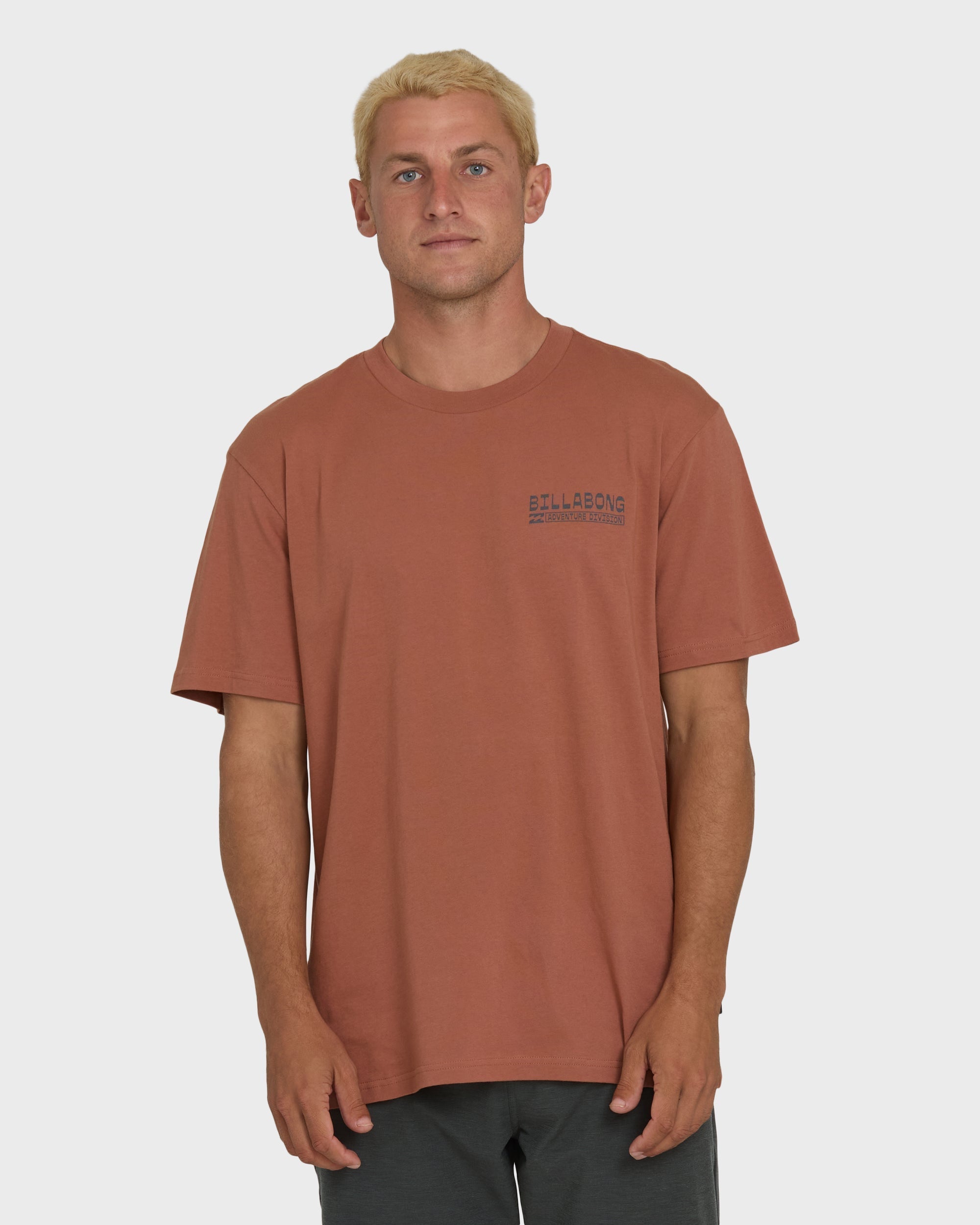 Billabong A/Div Agave Premium Short Sleeve Cotton T-Shirt - Cedar Wood