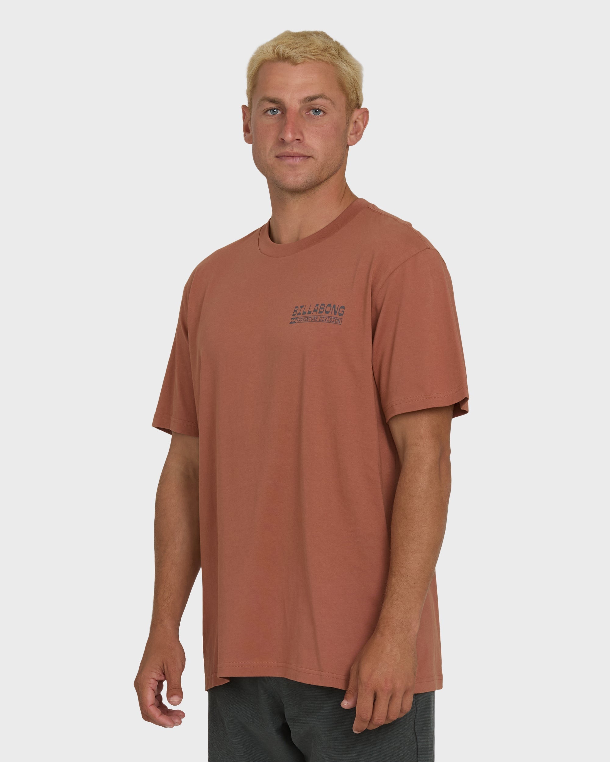 Billabong A/Div Agave Premium Short Sleeve Cotton T-Shirt - Cedar Wood