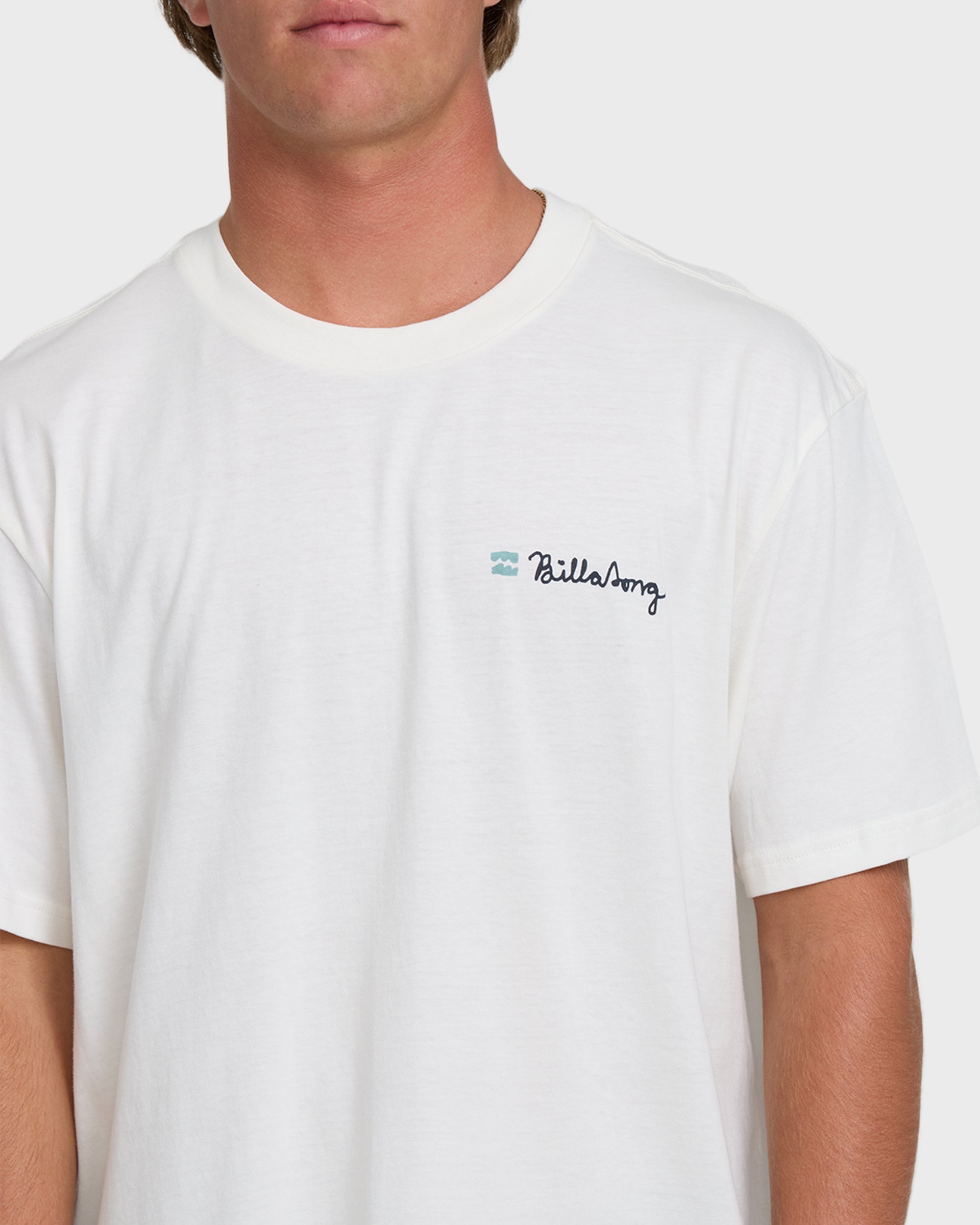 Billabong Making Tracks Premium Short Sleeve Knit T-Shirt - Off White