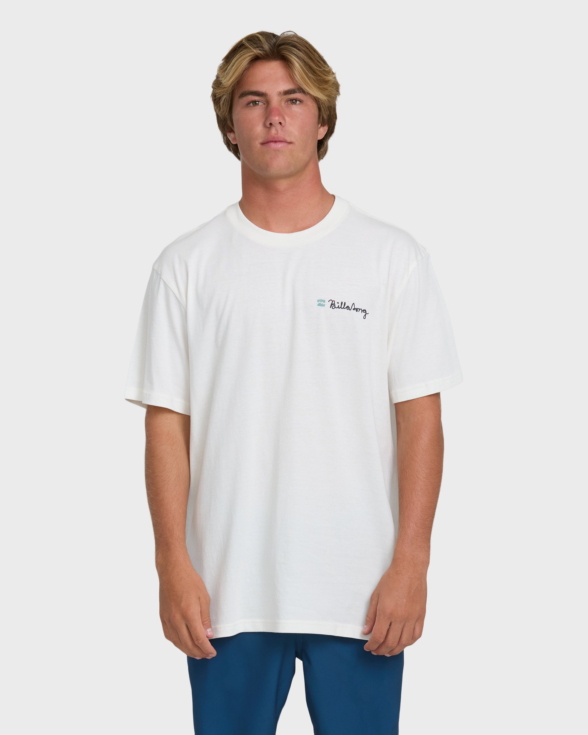 Billabong Making Tracks Premium Short Sleeve Knit T-Shirt - Off White