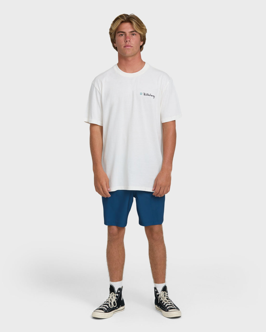 Billabong Making Tracks Premium Short Sleeve Knit T-Shirt - Off White
