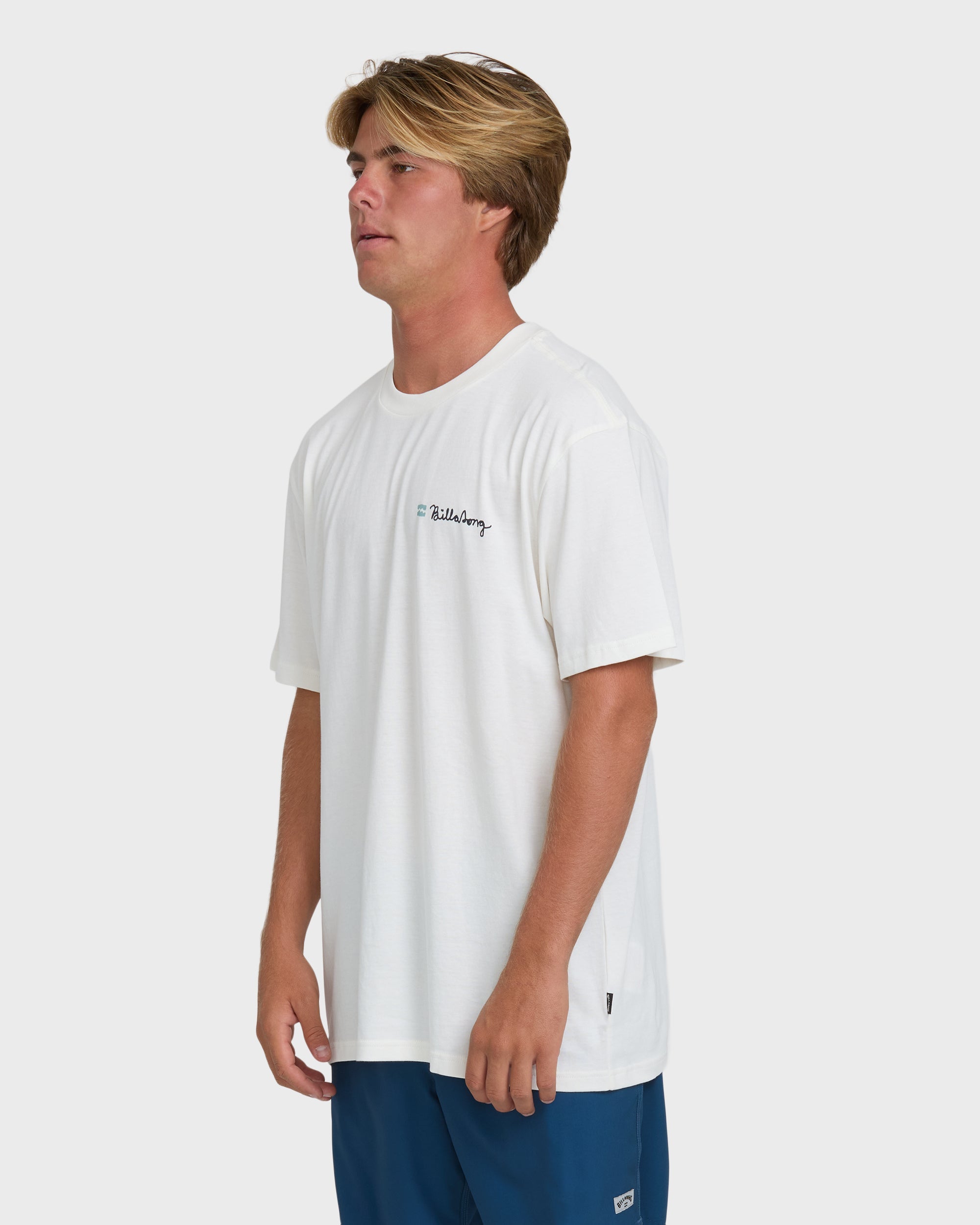 Billabong Making Tracks Premium Short Sleeve Knit T-Shirt - Off White