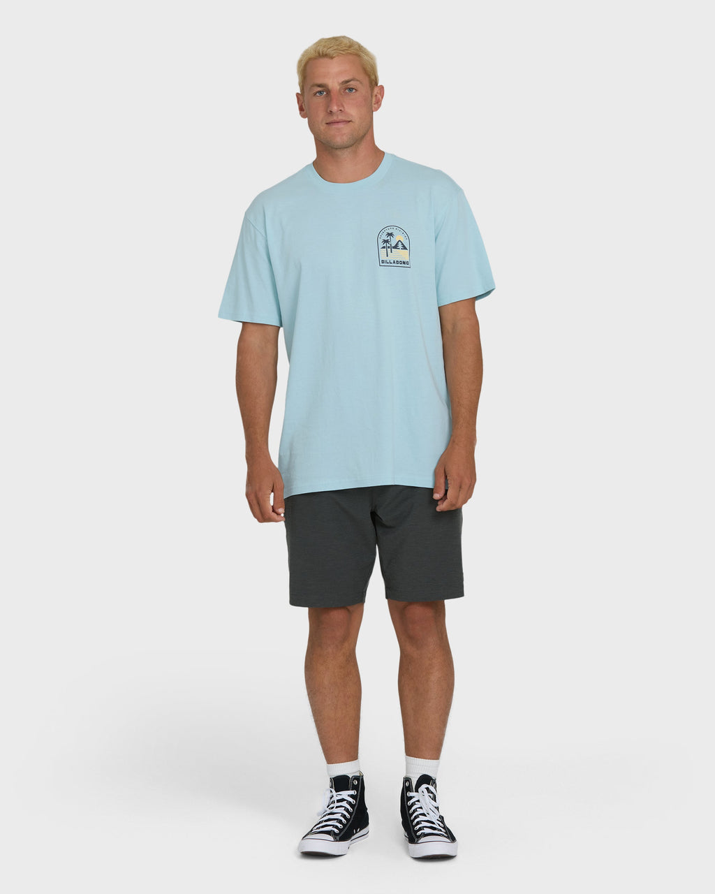 Billabong A/Div Sun Down Premium Short Sleeve Knit T-Shirt - Winter Sky