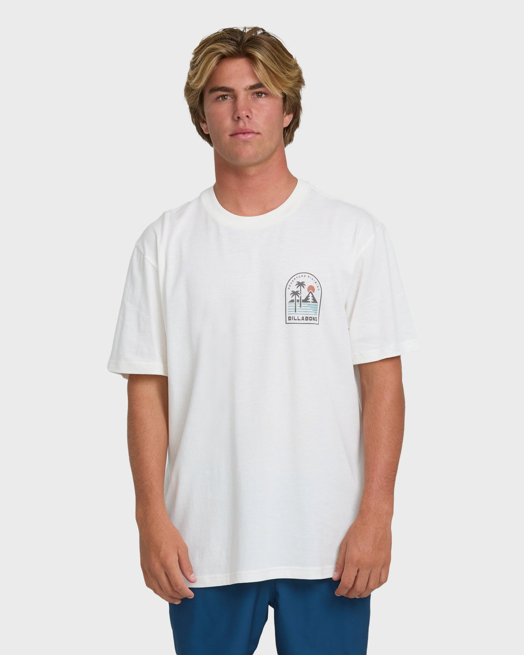 Billabong A/Div Sun Down Premium Short Sleeve Knit T-Shirt - Off White