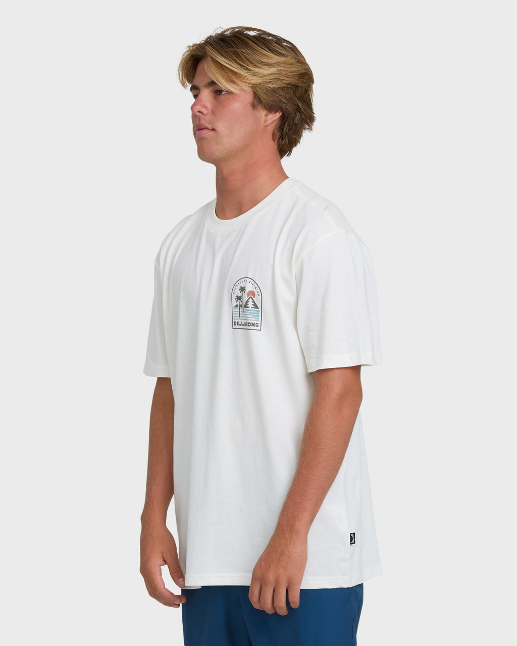 Billabong A/Div Sun Down Premium Short Sleeve Knit T-Shirt - Off White