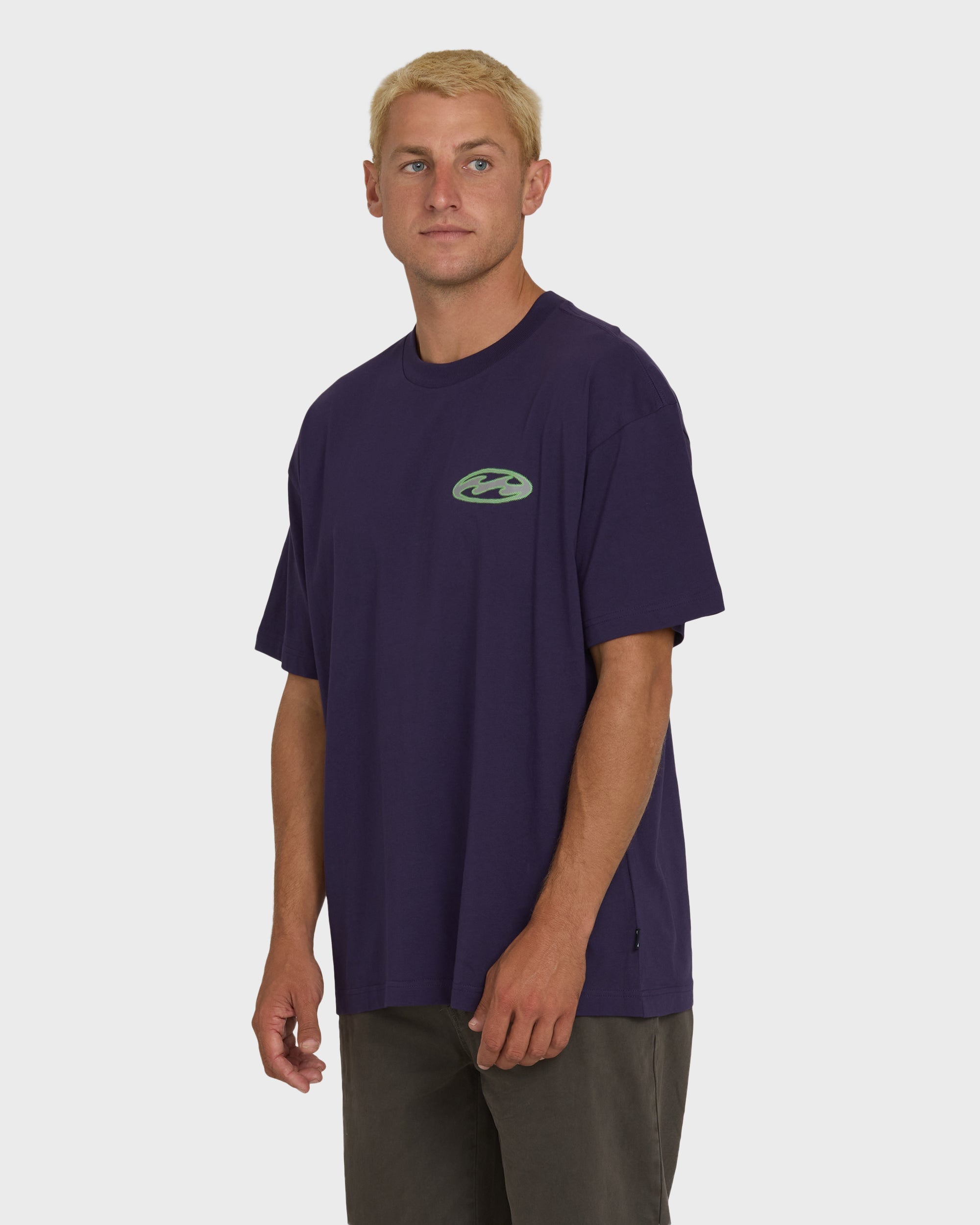 Billabong Bad Dog Tonedawg OG Short Sleeve Knit T-Shirt - Purple Velvet