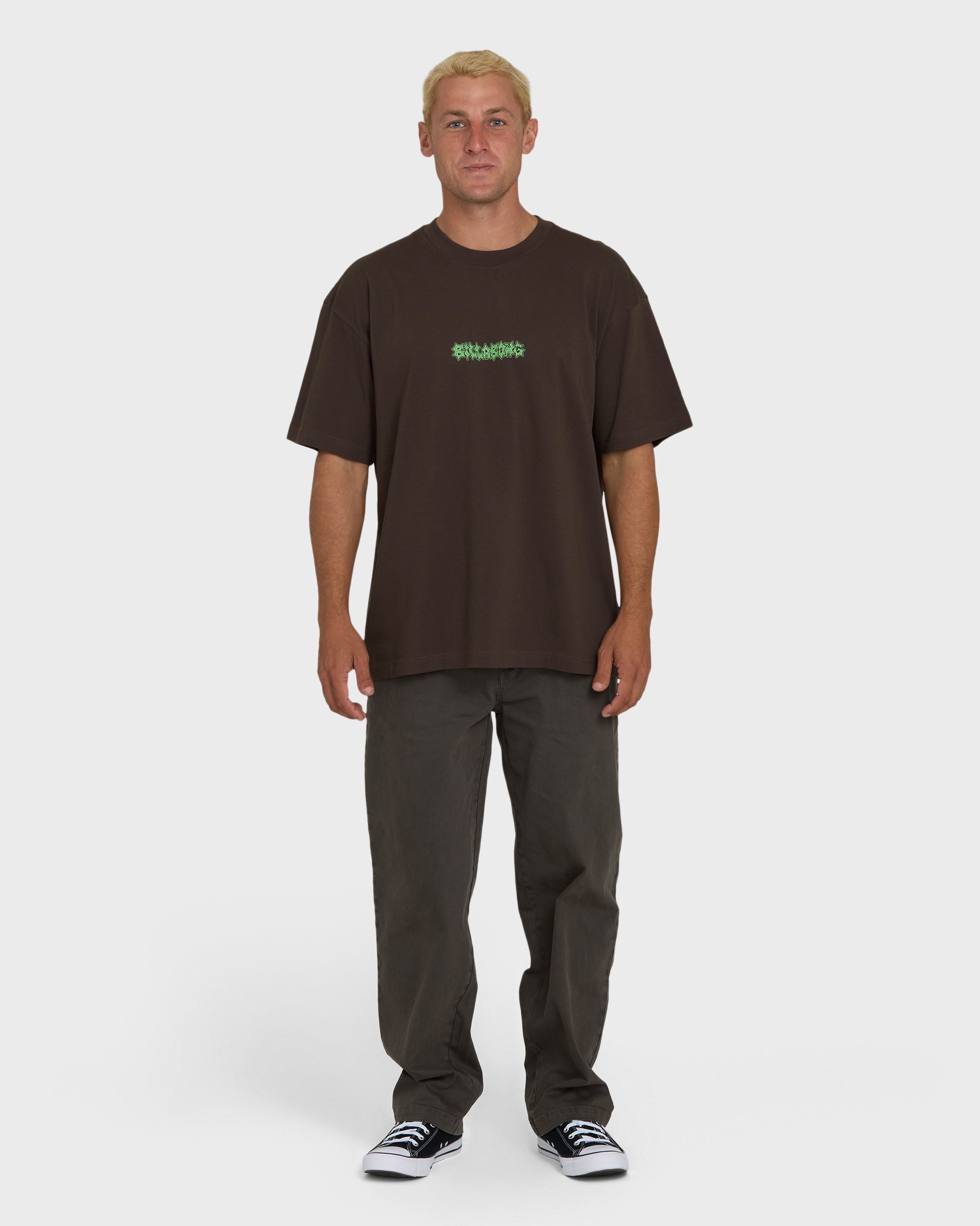 Billabong Marrow OG Short Sleeve Knit T-Shirt - Chocolate Brown