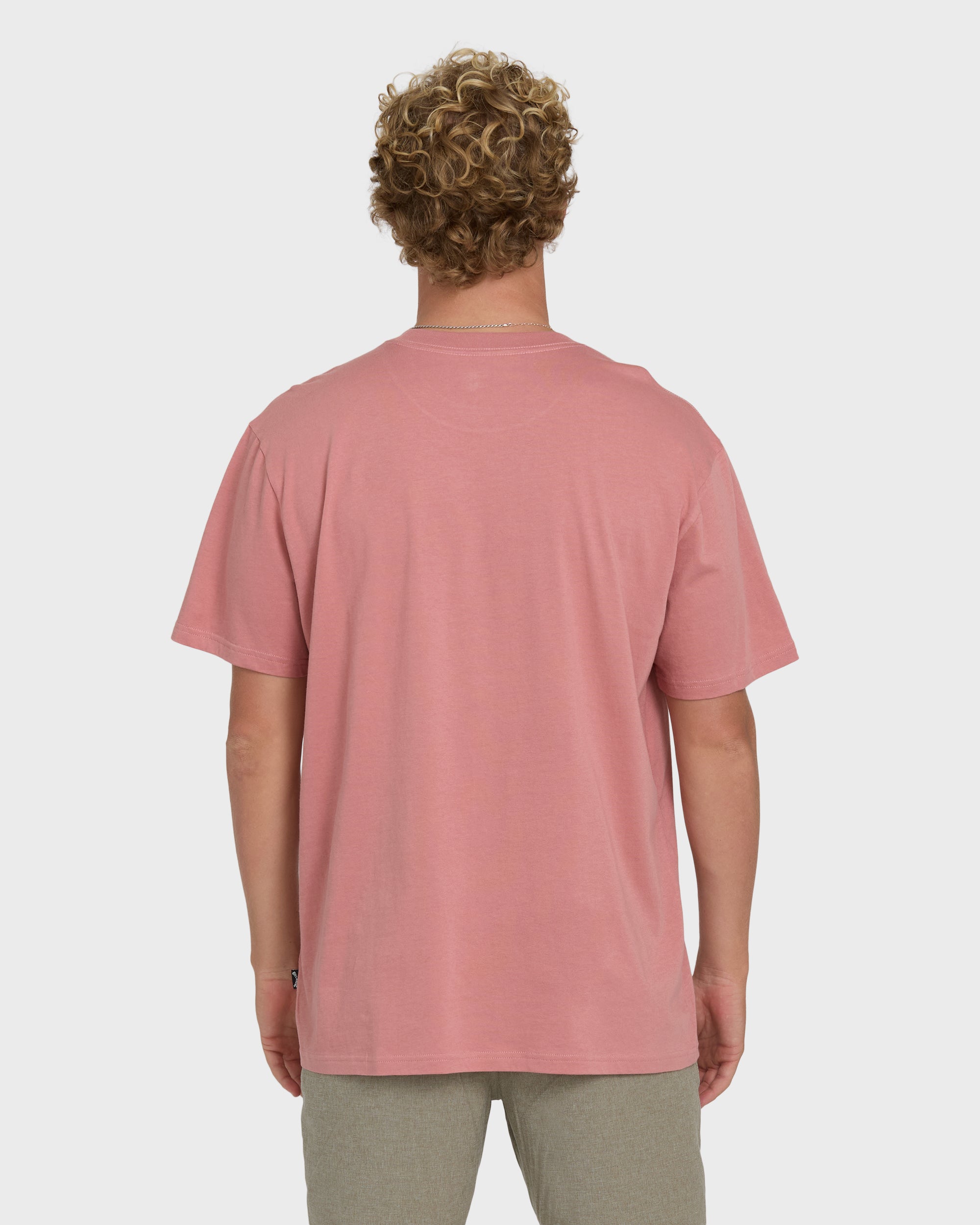 Billabong Check Out Premium Short Sleeve Knit T-Shirt - Ash Rose