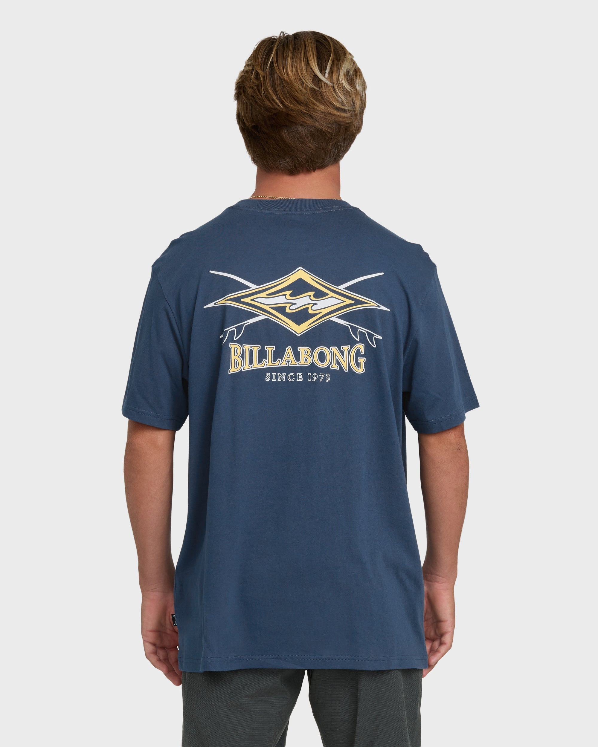 Billabong Crossboards Premium Short Sleeve Knit T-Shirt - Dark Denim