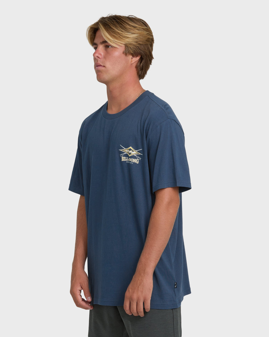Billabong Crossboards Premium Short Sleeve Knit T-Shirt - Dark Denim