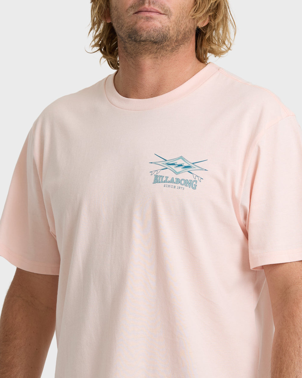 Billabong Crossboards Premium Short Sleeve Knit T-Shirt - Light Pink