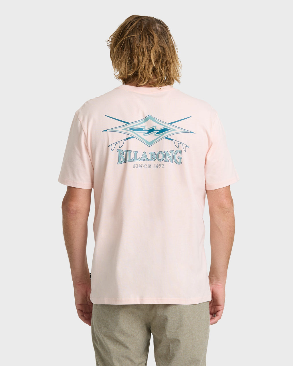 Billabong Crossboards Premium Short Sleeve Knit T-Shirt - Light Pink