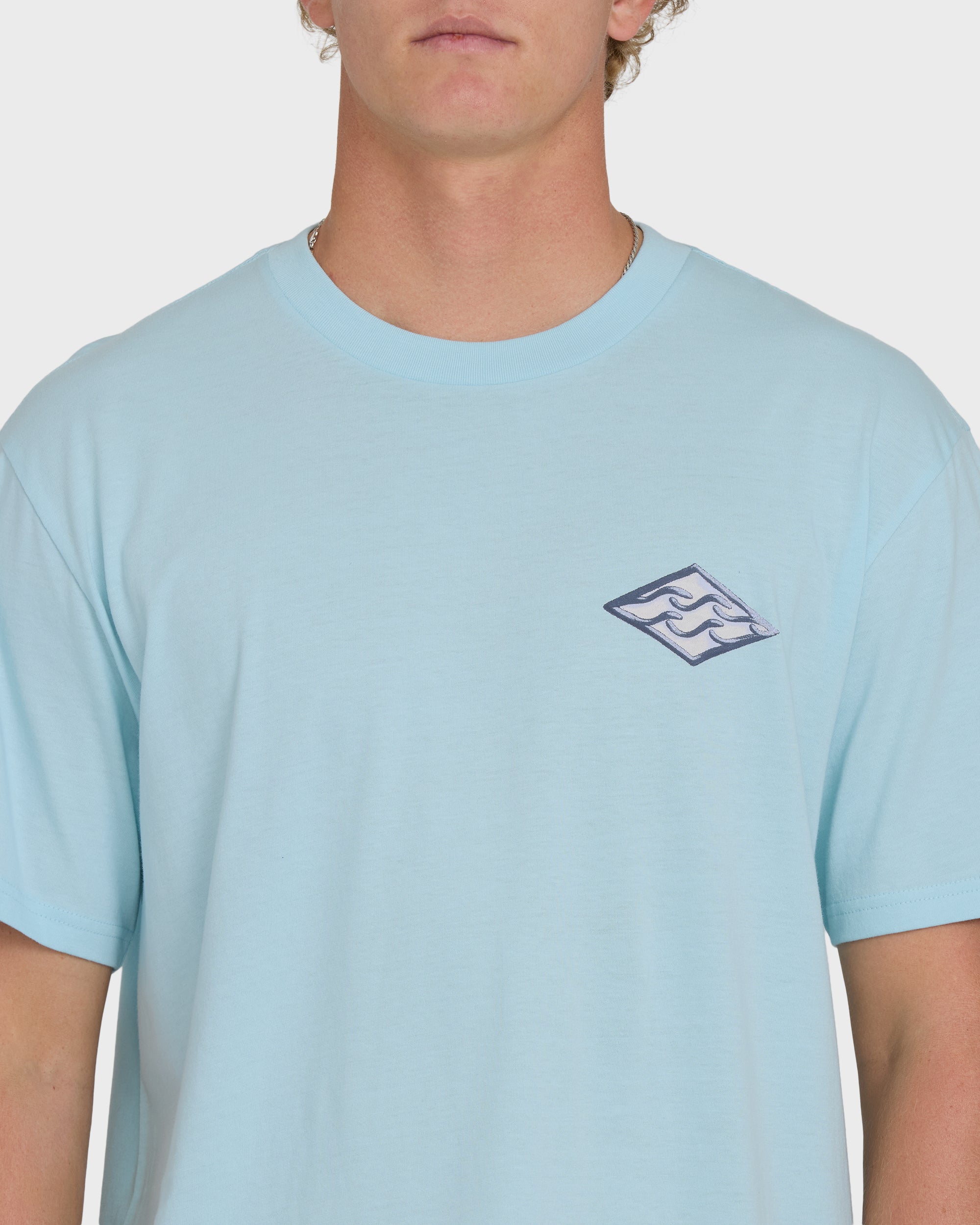 Billabong Dim Arch Premium Short Sleeve Knit T-Shirt - Coastal Blue