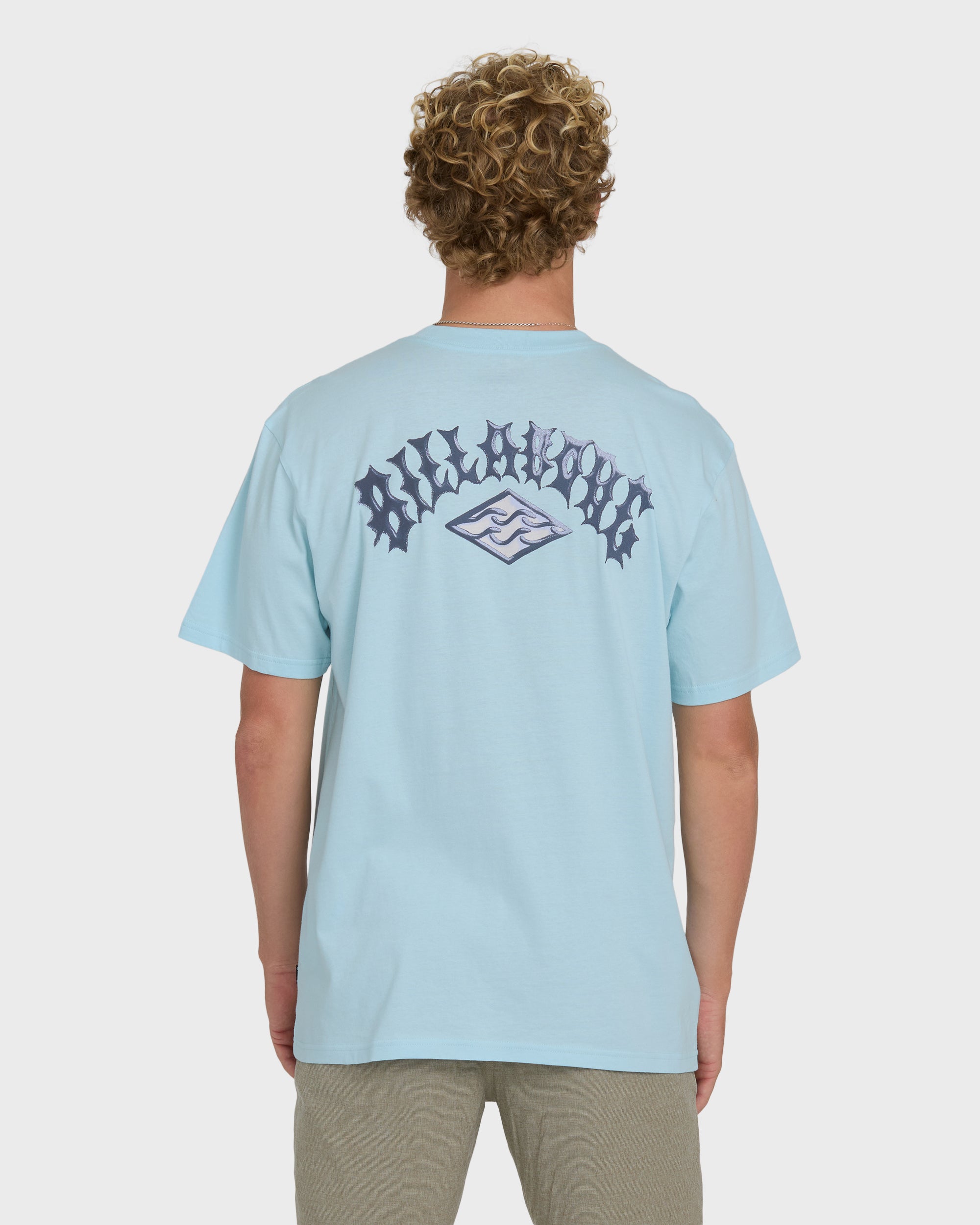Billabong Dim Arch Premium Short Sleeve Knit T-Shirt - Coastal Blue