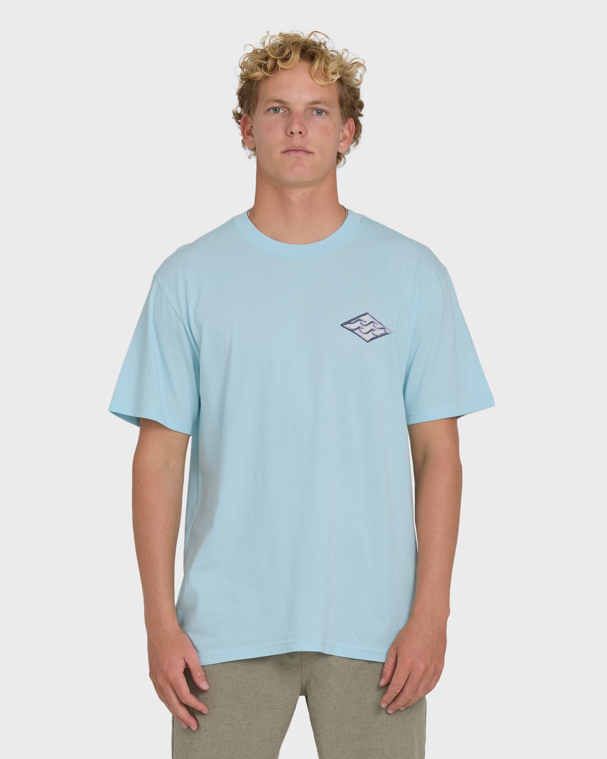 Billabong Dim Arch Premium Short Sleeve Knit T-Shirt - Coastal Blue