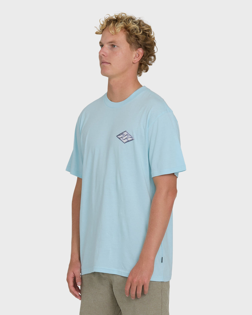 Billabong Dim Arch Premium Short Sleeve Knit T-Shirt - Coastal Blue