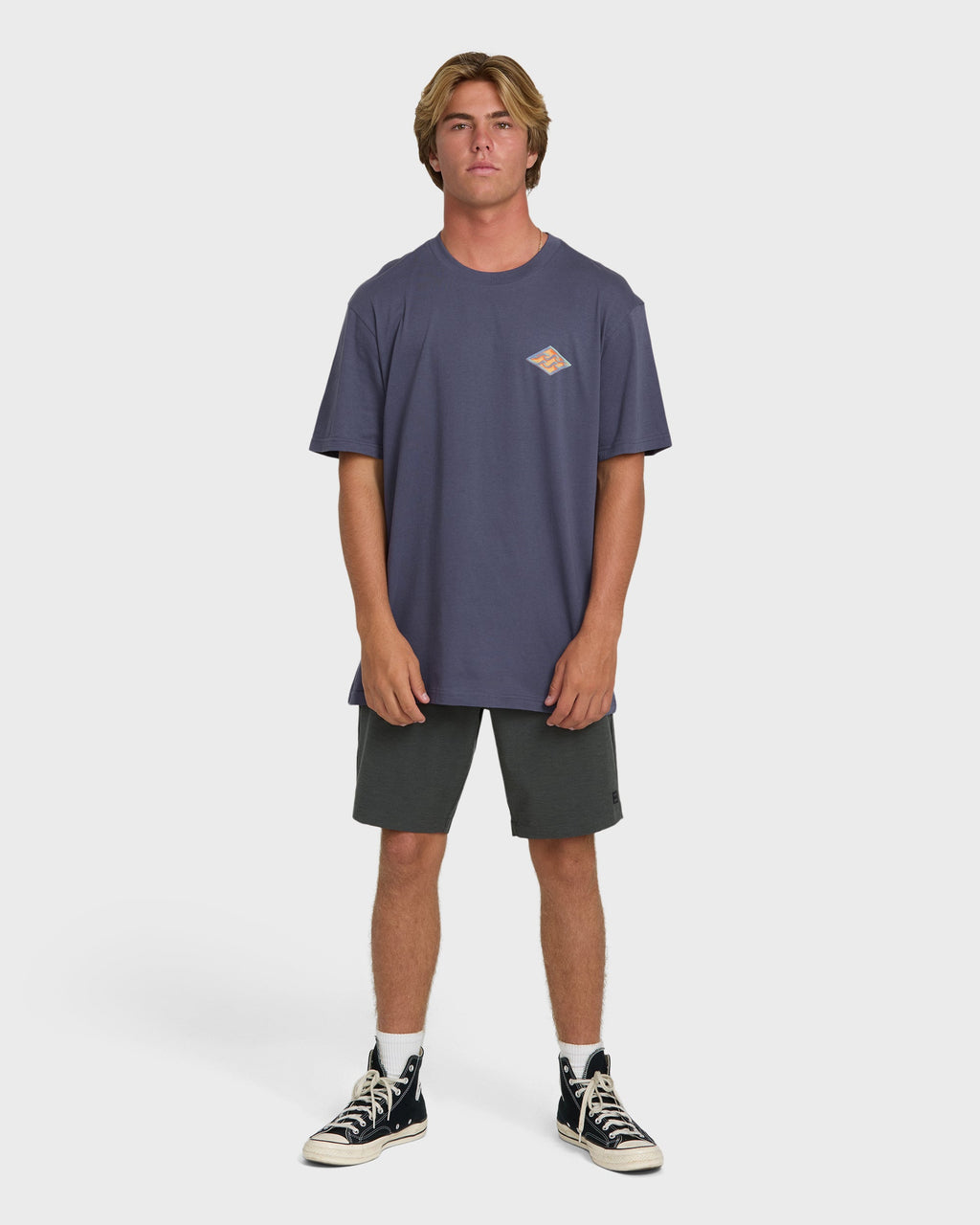 Billabong Dim Arch Premium Short Sleeve Knit T-Shirt - Graystone