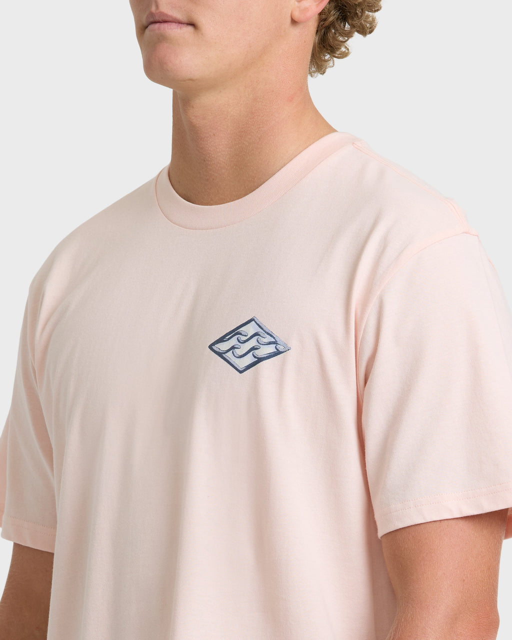 Billabong Dim Arch Premium Short Sleeve Knit T-Shirt - Light Pink