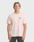 Billabong Dim Arch Premium Short Sleeve Knit T-Shirt - Light Pink