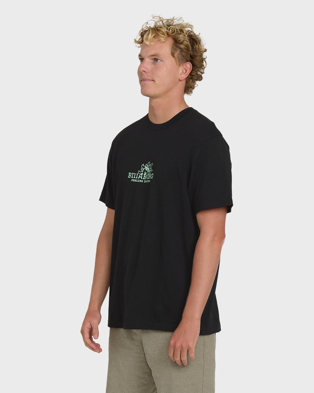 Billabong Peek Premium Short Sleeve Knit T-Shirt - Black