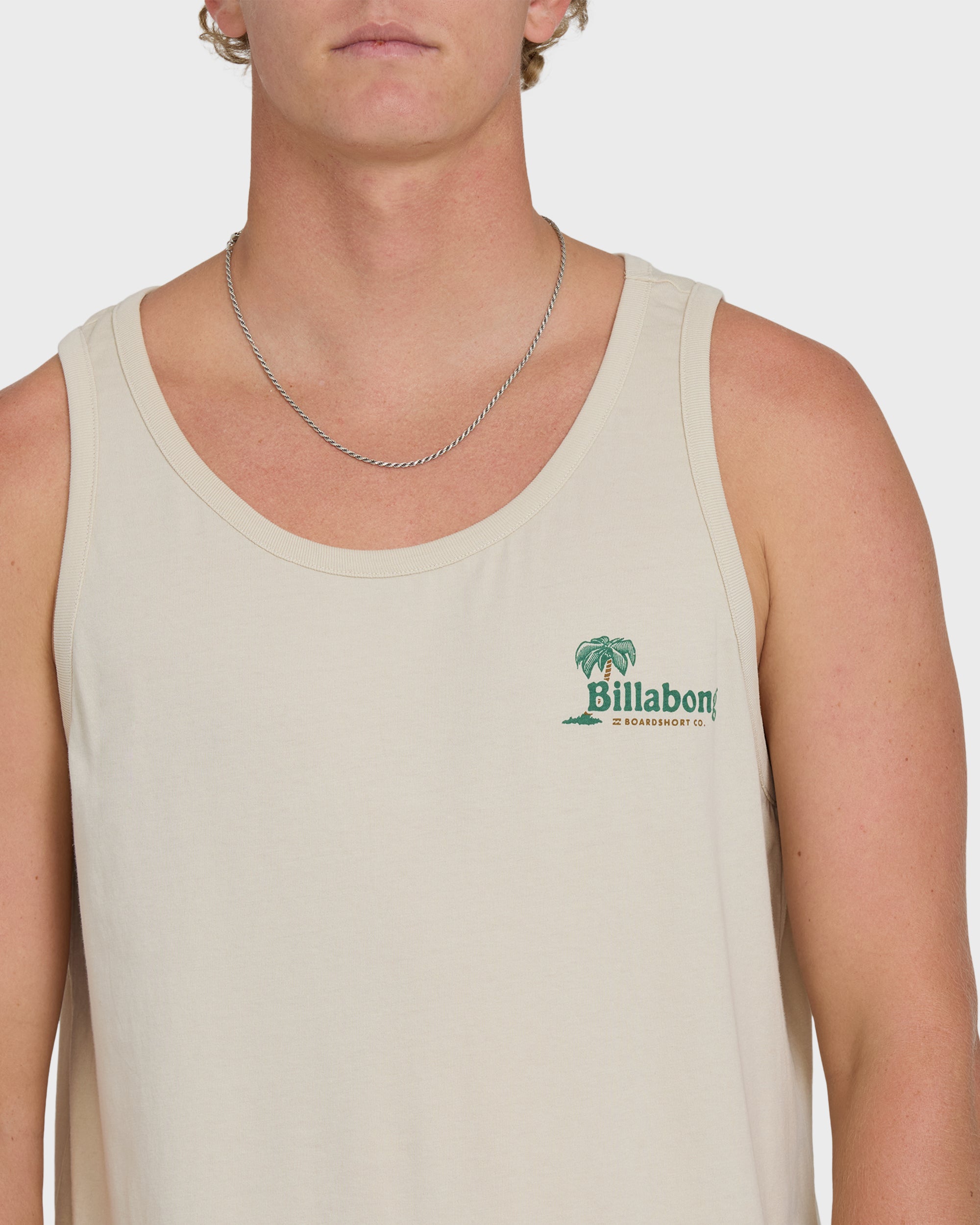 Billabong Check Out Premium Tank Top - Oatmeal