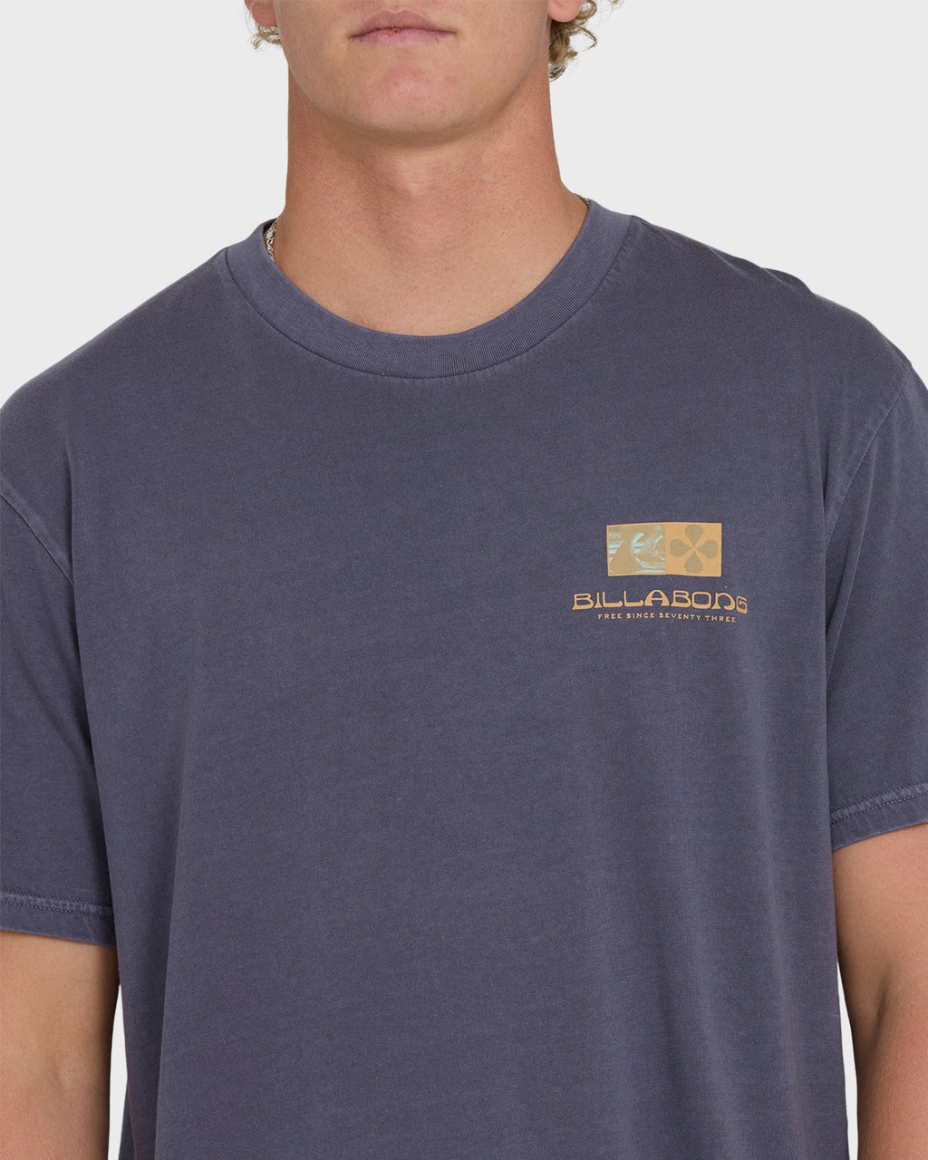 Billabong Glyph Wave Washed Premium Short Sleeve Cotton T-Shirt - Greystone