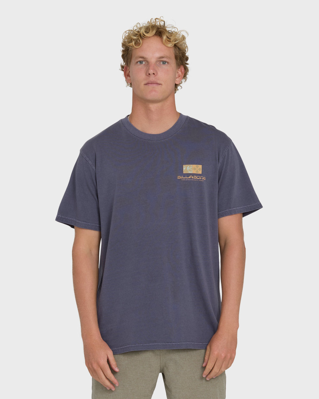 Billabong Glyph Wave Washed Premium Short Sleeve Cotton T-Shirt - Greystone